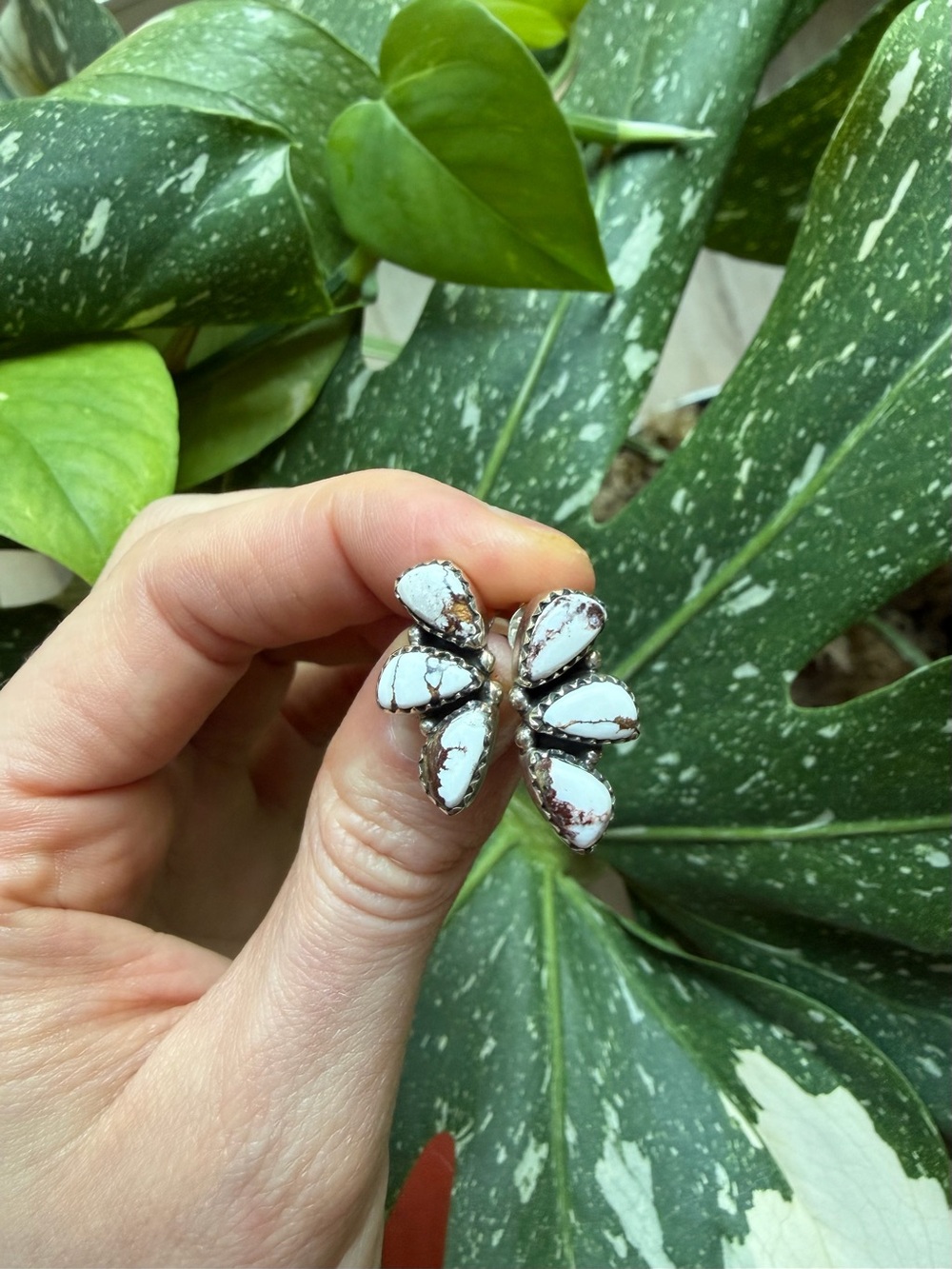 Wild Horse Jasper Stud Earrings